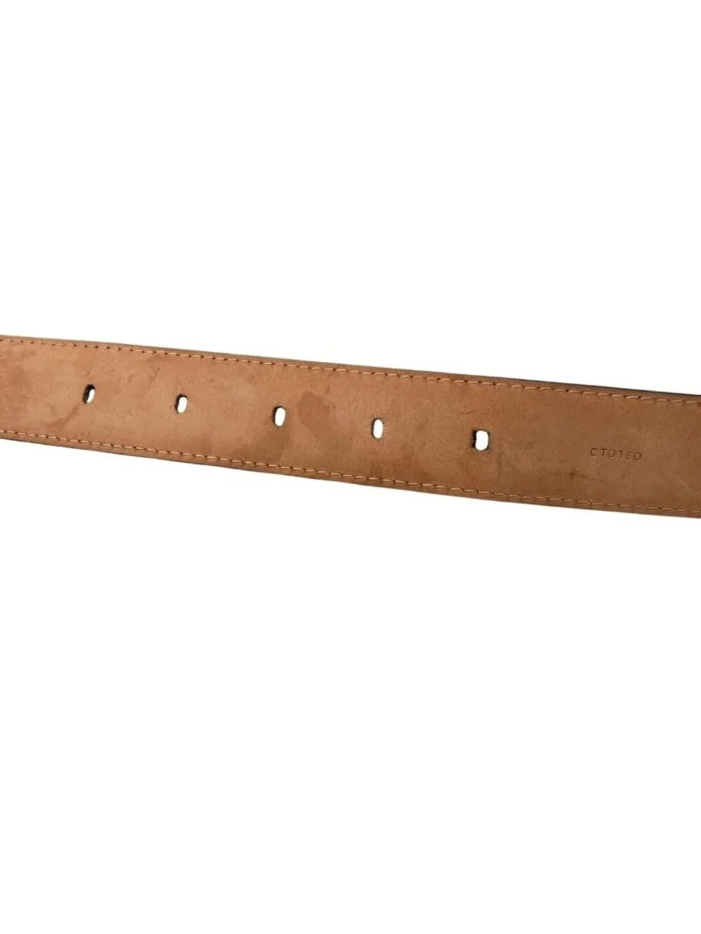Louis Vuitton Belt Ceinture Classic 100 40 Taiga Leather Noir Black